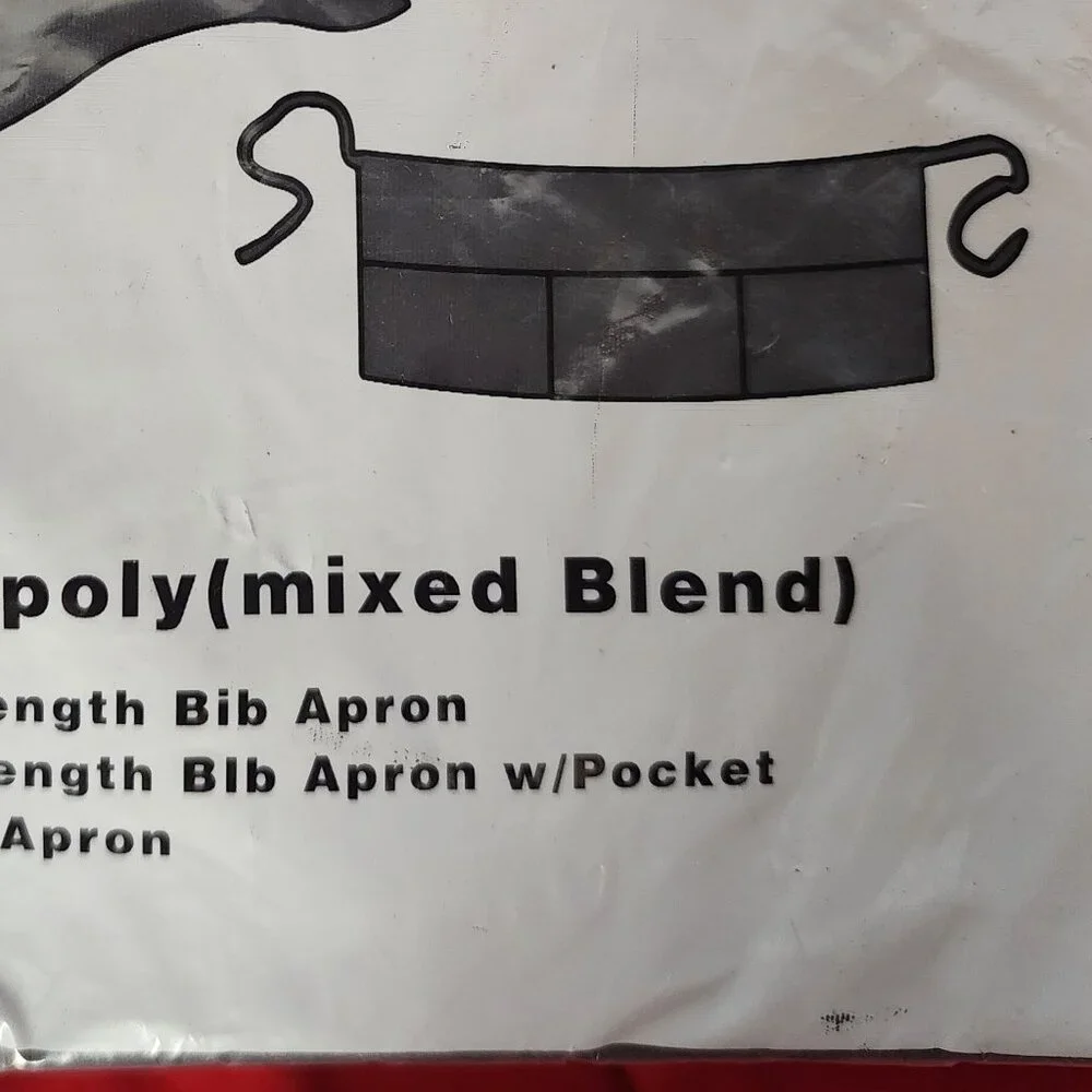 Winwear Black Cotton Poly Three Pocket WA-1221 Professional Waist Apron OSFM